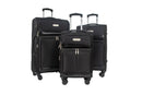 IZOD Ocean Soft Shell Lightweight Expandable 360 Dual Spinning Wheels Combo Lock 28", 24", 20" 3 Piece Luggage Set