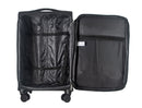 IZOD Ocean Soft Shell Lightweight Expandable 360 Dual Spinning Wheels Combo Lock 28", 24", 20" 3 Piece Luggage Set