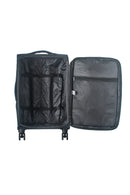 IZOD Ocean Soft Shell Lightweight Expandable 360 Dual Spinning Wheels Combo Lock 28", 24", 20" 3 Piece Luggage Set