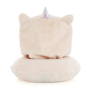 IZOD Mimi Kids Memory Foam Travel Pillow with Hoodie