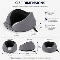 IZOD Moon Memory Foam Travel Neck Pillow