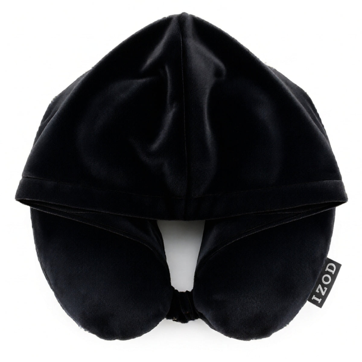 IZOD Twinkle Memory Foam Travel Neck Pillow with Hoodie