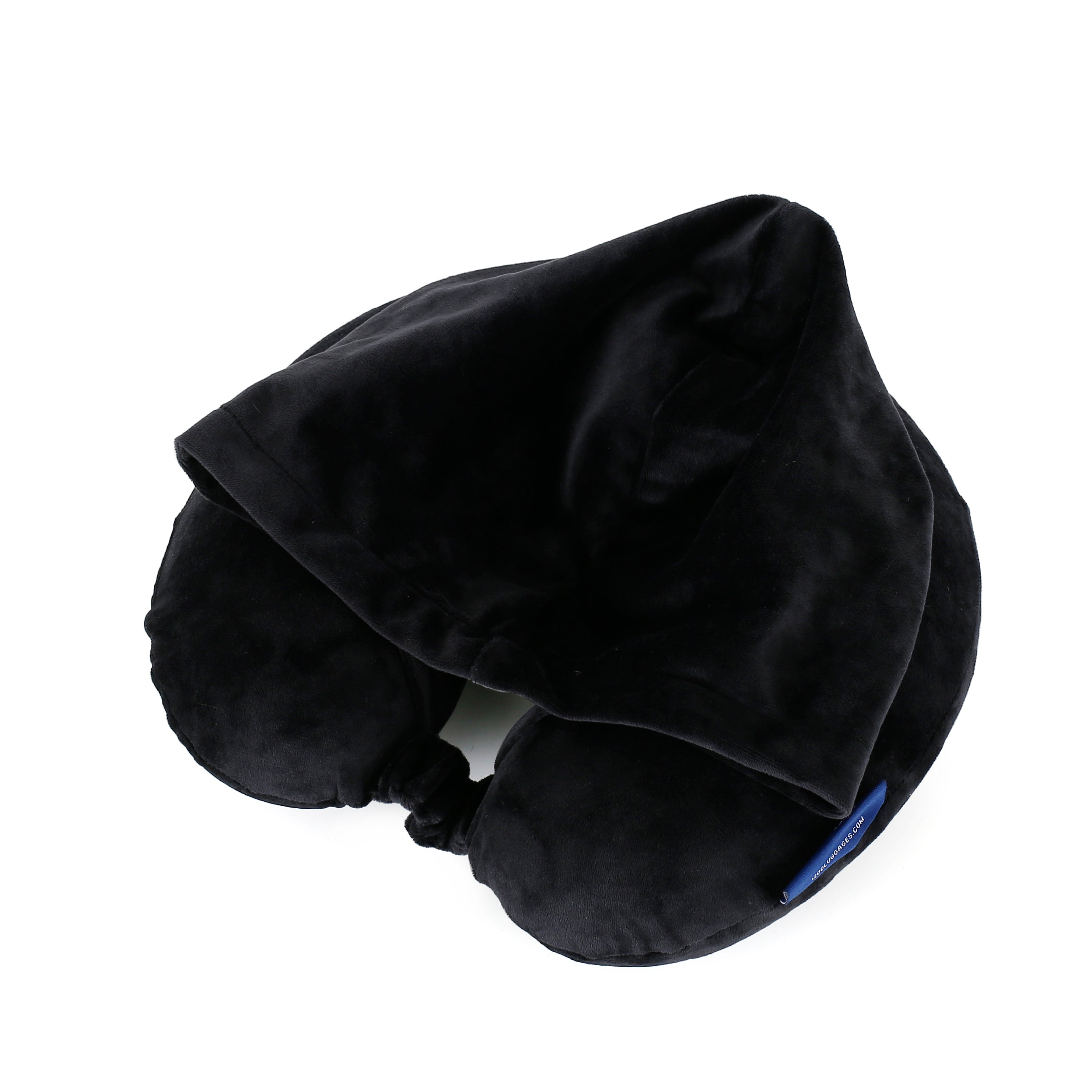 IZOD Twinkle Memory Foam Travel Neck Pillow with Hoodie