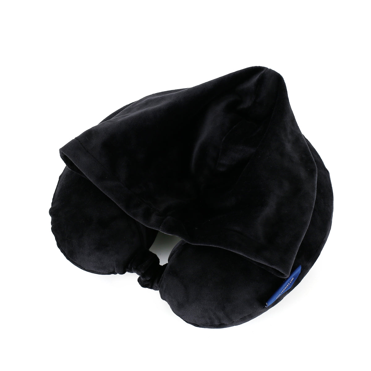IZOD Twinkle Memory Foam Travel Neck Pillow with Hoodie