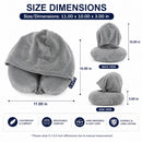 IZOD Twinkle Memory Foam Travel Neck Pillow with Hoodie