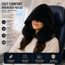 IZOD Twinkle Memory Foam Travel Neck Pillow with Hoodie