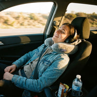 IZOD Twinkle Memory Foam Travel Neck Pillow with Hoodie