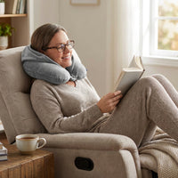 IZOD Twinkle Memory Foam Travel Neck Pillow with Hoodie