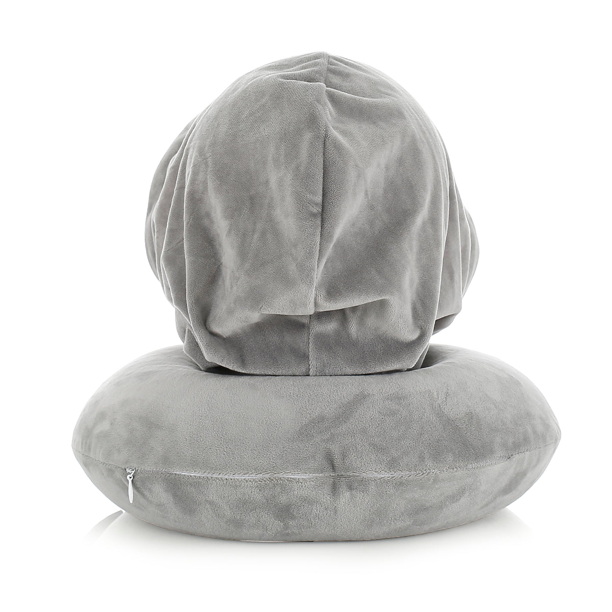 IZOD Twinkle Memory Foam Travel Neck Pillow with Hoodie