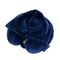 IZOD Twinkle Memory Foam Travel Neck Pillow with Hoodie