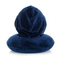 IZOD Twinkle Memory Foam Travel Neck Pillow with Hoodie