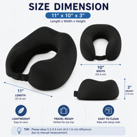 IZOD Cloud Memory Foam Travel Neck Pillow