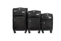 IZOD River Soft Shell Lightweight Expandable 360 Dual Spinning Wheels Combo Lock 28", 24", 20" 3 Piece Luggage Set