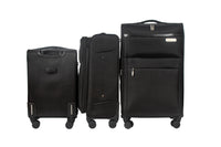IZOD River Soft Shell Lightweight Expandable 360 Dual Spinning Wheels Combo Lock 28", 24", 20" 3 Piece Luggage Set
