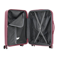 IZOD Sabina Premium Lightweight Polycarbonate Hard Shell 3 Piece Luggage Set - 20", 24", and 28" Sizes