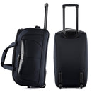 IZOD Carol Lightweight Soft Shell Rolling Duffel Bag with Wheels and Telescopic Handle – Travel-Ready Luggage Duffel