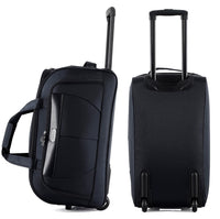 IZOD Carol Lightweight Soft Shell Rolling Duffel Bag with Wheels and Telescopic Handle – Travel-Ready Luggage Duffel