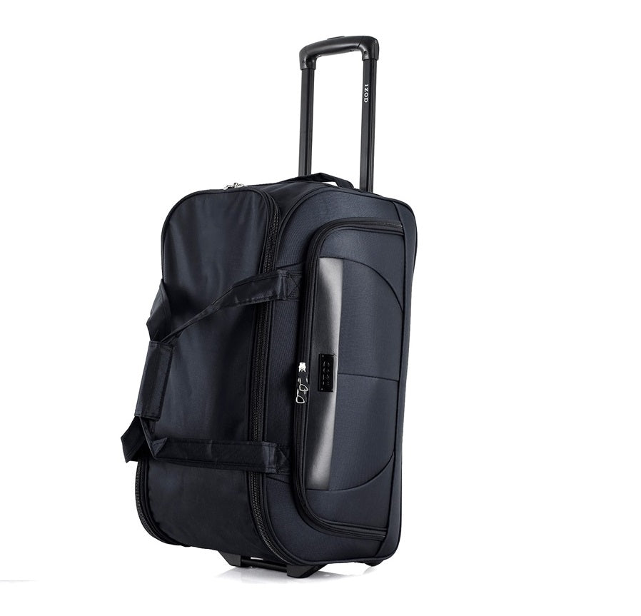 IZOD Carol Lightweight Soft Shell Rolling Duffel Bag with Wheels and Telescopic Handle – Travel-Ready Luggage Duffel
