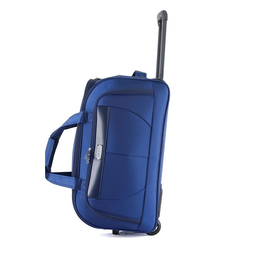 IZOD Carol Lightweight Soft Shell Rolling Duffel Bag with Wheels and Telescopic Handle – Travel-Ready Luggage Duffel