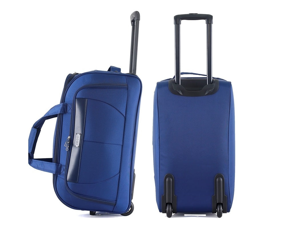 IZOD Carol Lightweight Soft Shell Rolling Duffel Bag with Wheels and Telescopic Handle – Travel-Ready Luggage Duffel