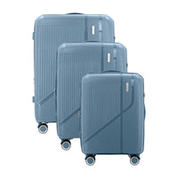 IZOD Zora Lightweight Polycarbonate Hard Shell 3 Piece Luggage Set - (20", 24", 28") with 360° Dual Spinning Wheels and Combo Lock