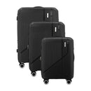 IZOD Zora Lightweight Polycarbonate Hard Shell 3 Piece Luggage Set - (20", 24", 28") with 360° Dual Spinning Wheels and Combo Lock