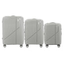 IZOD Zora Lightweight Polycarbonate Hard Shell 3 Piece Luggage Set - (20", 24", 28") with 360° Dual Spinning Wheels and Combo Lock