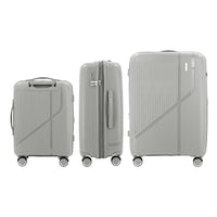 IZOD Zora Lightweight Polycarbonate Hard Shell 3 Piece Luggage Set - (20", 24", 28") with 360° Dual Spinning Wheels and Combo Lock