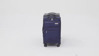 IZOD Ocean Soft Shell Lightweight Expandable 360 Dual Spinning Wheels Combo Lock 28", 24", 20" 3 Piece Luggage Set