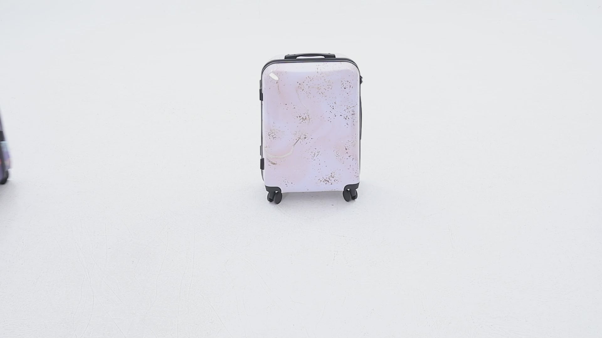 Multi-color Design ABS Hard Shell Lightweight with 360° Dual Spinning Wheels & Combo Lock – Includes 28", 24", 20" 3-Piece Luggage Set - Butterfly
