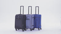 IZOD Liam Soft Shell Lightweight Expandable 360 Dual Spinning Wheels Combo Lock 28", 24", 20" 3 Piece Luggage Set