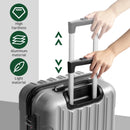 IZOD Zane Large 28" Expandable ABS Hardside Lightweight 360 Dual Spinning Wheels Combo Lock Large 28" Luggage - Black
