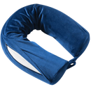 Snuggle Velvet Twist Memory Foam Travel Neck Pillow