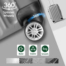 IZOD Skye Expandable ABS Hard shell Lightweight 360 Dual Spinning Wheels Combo Lock 28", 24", 20" 3 Piece Luggage Set